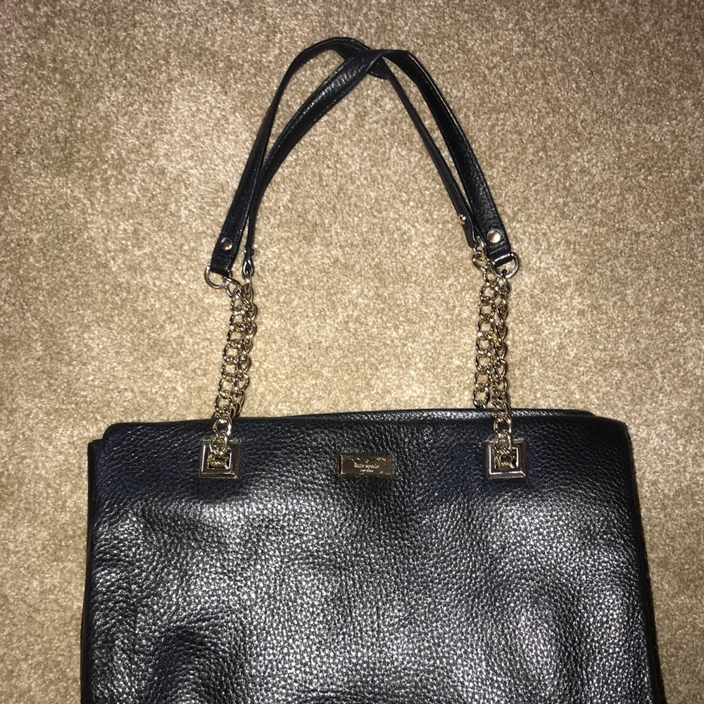 KATE SPADE black leather bag
